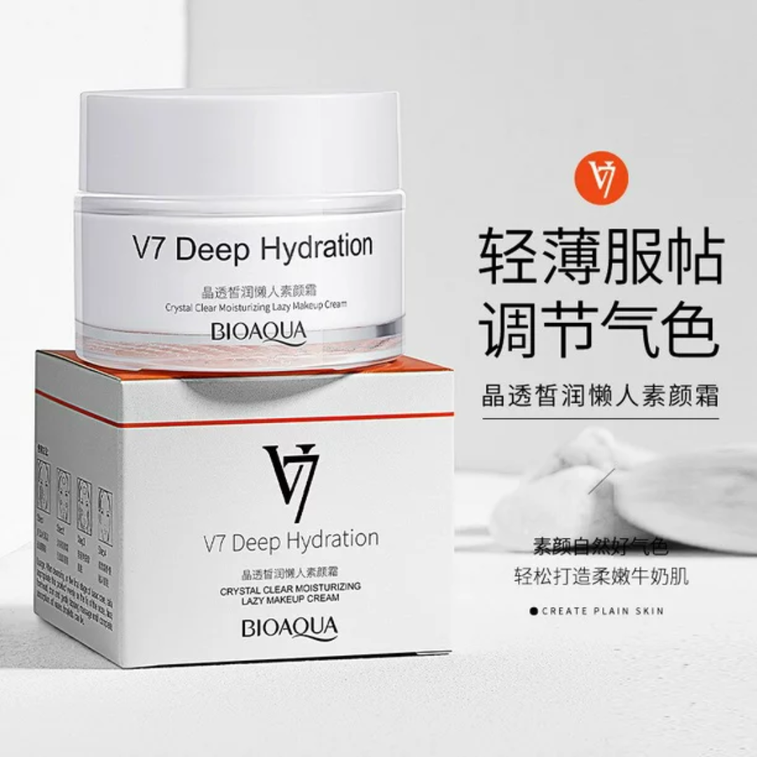 Crema V7  Hidratación Profunda Bioaqua X2
